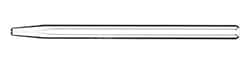 Glass Expansion Quartz Tapered Injector 0.75mm ID