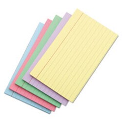 Enterprise Technology Solutions Index Cards, Ruled, 5 X 8, Assorted, 100/pack,
