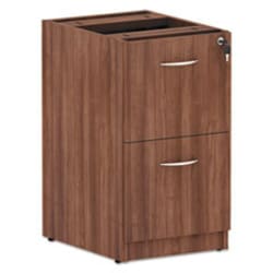 Enterprise Technology Solutions Alera Valencia Series Full Pedestal File, Left/right, 2 Legal/letter-Size File Drawers, Modern Walnut, 15.63