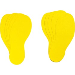 Brady™ Removable Yellow Vinyl Footprints