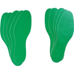 Brady™ Removable Green Vinyl Footprints