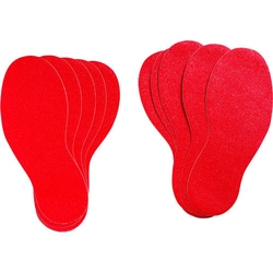 Brady™ Removable Red Vinyl Footprints
