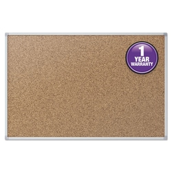 Enterprise Technology Solutions Economy Cork Board with Alumin