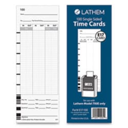 Enterprise Technology Solutions TIME CLOCK CARDS FOR LATHEM TI