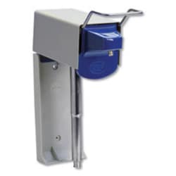 Enterprise Technology Solutions Heavy Duty Hand Care Wall Mount System, 1 Gal, 5 X 4 X 14, Silver/blue
