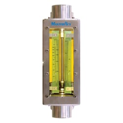 AVANTOR MASTERFLEX (VWR LLC)&nbsp;Masterflex Variable-Area Flowmeter, Direct-Reading, Stainless Steel Housing, Tube Size 4; 1.0 GPM
