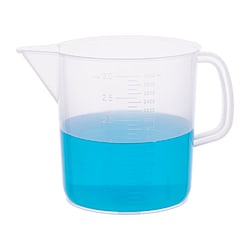Qorpak™ Polypropylene Pitcher with Handle and Raised Graduations