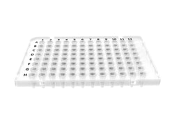 Accumax Lab Devices&nbsp;Low Profile qPCR 96 Well Plate, Alpha Numeric Printed