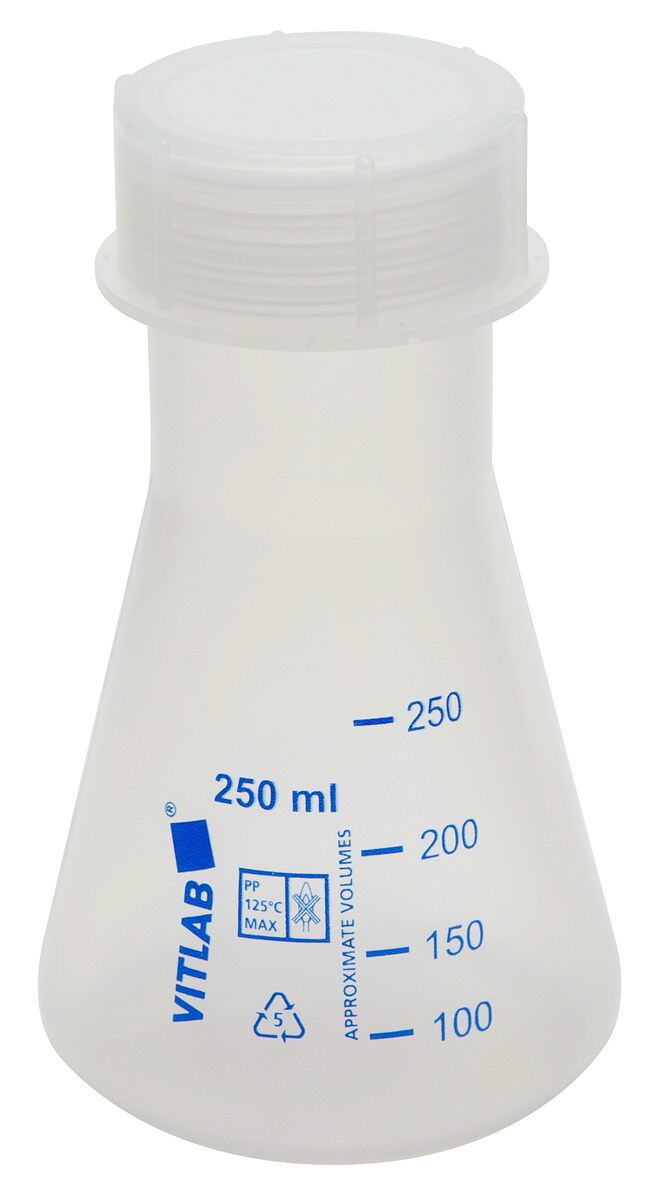 Dynalon Erlenmeyer Flasks with Screw Closures Stopper Size 45/50