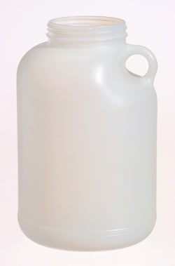 Qorpak&trade;&nbsp;Natural HDPE Wide Mouth Handled Round Jug
