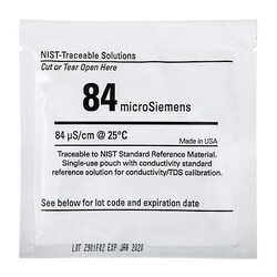 Cole-Parmer Oakton Conductivity Calibration Pouches, 84 uS; 20/Pk, Quantity: