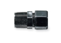 Cole-Parmer Compression fitting 3/4 MNPT, black nylon, 35 psi, 150F