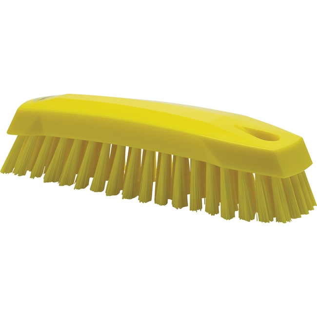 Remco Vikan ColorCoded Medium Hand Brush Color YellowFacility Safety