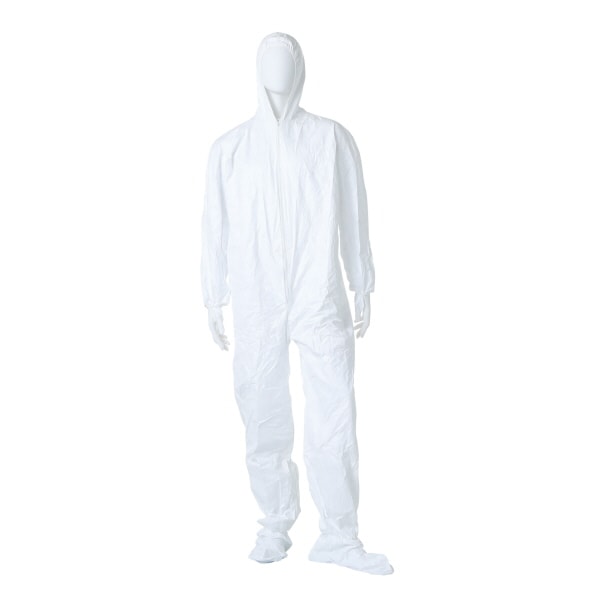 DuPont&trade;&nbsp;Tyvek&trade; IsoClean&trade; Series 105 Hooded Coveralls with Attached Boots, Bulk Packaged