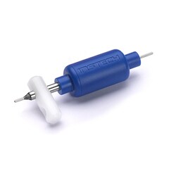 Instech 22ga single channel plastic swivel (blue), sterile, Quantity: Each
