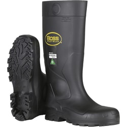 PIP Black PVC Full Safety Steel Toe and Midsole Boot