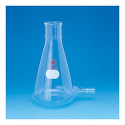 Ace Glass, Inc.&nbsp;Flask, storage, 1L, bottom hose connection, #9 stopper size beaded neck, cs/6