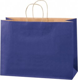 MSC Value Collection BGS108PB Pack of (250) Kraft Grocery Bags 16 x 6 x 12, Blue