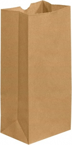 MSC&nbsp;BGG116K Pack of (500), Kraft Grocery Bags 5-1/4 x 3-7/16 x 10-15/16