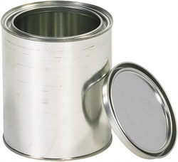 MSC Value Collection HAZ1071 1/4 Gallon Gray Cylinder Metal Can 8