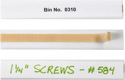 MSC Made in USA LH103 Pack of (50) 1" Long x 6" Wide, Self Adhesive Back,