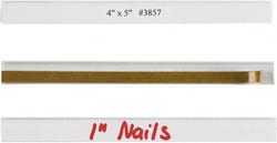 MSC Made in USA LH101 Pack of (50) 1/2" Long x 6" Wide, Self Adhesive Back,