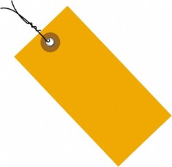 MSC 2-3/4X1-3/8 Org 100Cs Tyvek Prewired Ship Tag, Quantity: Pack of 100
