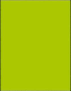 MSC Tape Logic LL420GN Pack of (100), 8-1/2" x 11" Fluorescent Green Paper