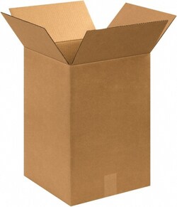 MSC Made in USA 121218 12" Wide x 12" Long x 18" High Rectangle Corrugated