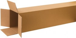 MSC Made in USA 121272 12" Wide x 12" Long x 72" High Rectangle Corrugated