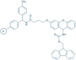 Bachem Xanthenyl linker resin (200-400 mesh, 0.4-0.7 mmol/g), Quantity: