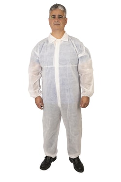 MEDICOM Safewear PP Collared Coveralls, Zip 4X-Large | Buy Online | MEDICOM | Fisher Scientific