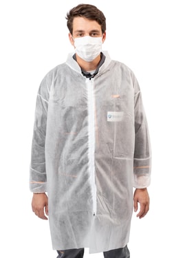 MEDICOM Safewear PP Gown 25 g/m2, Zip Small | Buy Online | MEDICOM | Fisher Scientific