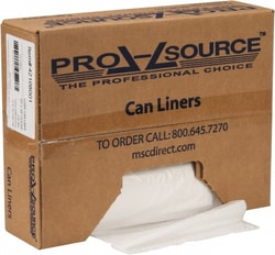 MSC&nbsp;PRO-SOURCE PSRST3339X1C Pack of (100) 33 Gallon 1.5 mil Heavy-Duty Trash Bags 33