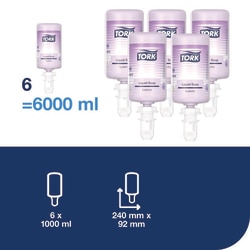 Tork Tork luxuriöse Flüssigseife S4, Blütenduft, 6 x 1000 mL, 424911 Violett | Buy Online | Tork | Fisher Scientific