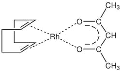 Strem, An Ascensus Company CAS# 12245-39-5. 100mg. Acetylacetonato(1,5-cyclooctadiene)rhodium(I),