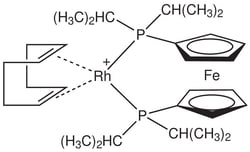 Strem, An Ascensus Company CAS# 157772-65-1. 1g. 1,1'-Bis(di-i-propylphosphino)ferrocene(1,5-cyclooctadiene)rhodium(I)