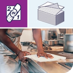 Tork 2-in-1 Scouring and Cleaning Cloth W8 White | Buy Online | Tork | Fisher Scientific