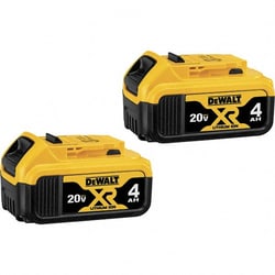 MSC DeWALT DCB204-2 20 Volt Lithium-Ion Power Tool Battery 4 Ahr Capacity,