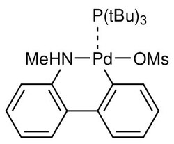 Strem, An Ascensus Company CAS# 1621274-11-0. 250mg. Methanesulfonato(tri-t-butylphosphino)(2'-methylamino-1,1'-biphenyl-2-yl)palladium(II),