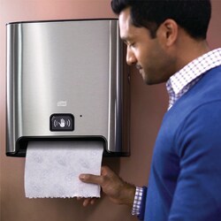 Tork Matic Paper Towel Roll Dispenser with Intuition Sensor Stainless Steel H1 Chrome | Buy Online | Tork | Fisher Scientific