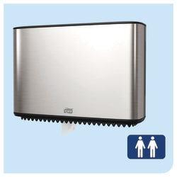 Tork Mini Jumbo Toilet Roll Dispenser Stainless Steel T2 Bathroom Tissue | Buy Online | Tork | Fisher Scientific
