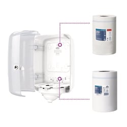 Tork Reflex Mini Centrefeed Dispenser White M3 Wipes | Buy Online | Tork | Fisher Scientific