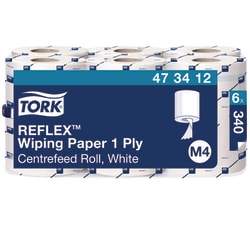 Tork Reflex&trade; Papierwischtücher Weiß M4, SmartCore&trade;, 6 x 340 Blatt, 473412
