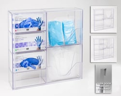 Poltex PPE Station with Cabinet, Wall Mount PPE Dispenser | Buy Online | Poltex | Fisher Scientific