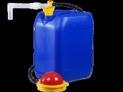 BURKLE INC&nbsp;OTAL foot pump PP, tube Ø 0.87 in. (22 mm), pump cap. 7.93 gal. (30l)/min