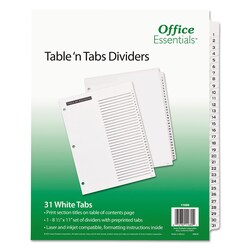 Essendant&nbsp;INDEXBNDR1-31BK/WHT