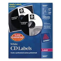 Essendant LABELLR CD/DVD 250PKWHT