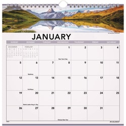 Essendant&nbsp;CALENDARWALLMTH12X12LSC