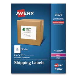 Essendant&nbsp;LABELSHIP8.5X11250WH
